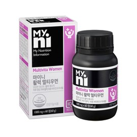 Myny 여성 여자 에너지 마이니 활력 멀티우먼 60정x3개 어머니 아내 멀티 종합 비타민 선물