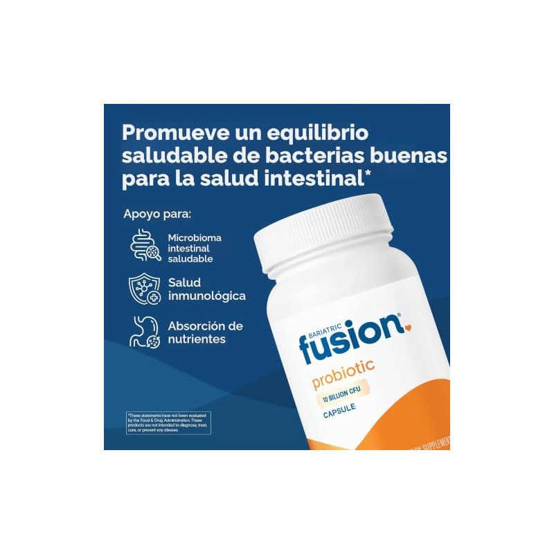 Bariatric Fusion Cápsula Probiótica con 10 Mil Millones UFC de