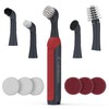LifeBasis Rechargeable Power Scrubber, Cordless Electric Cleaning Brush, Water Resistant