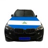 JH Nicaragua Flag Car Hood Cover Universal Size Elastic Polyester