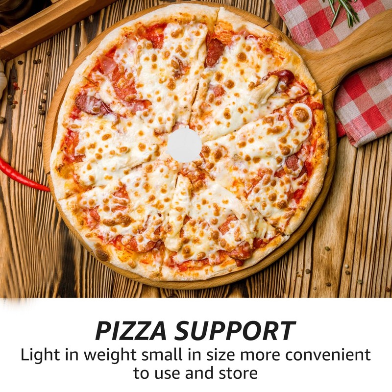 LOLYSIC 500PCS Pizza Saver, White Plastic Pizza Table Stand, Plzza