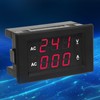 LED Digital Display AC 100~300V Voltmeter 0-100A Ampere Meter(Red red)