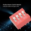 50 pieces 4-way dip switch, slide switch module 2.54 mm
