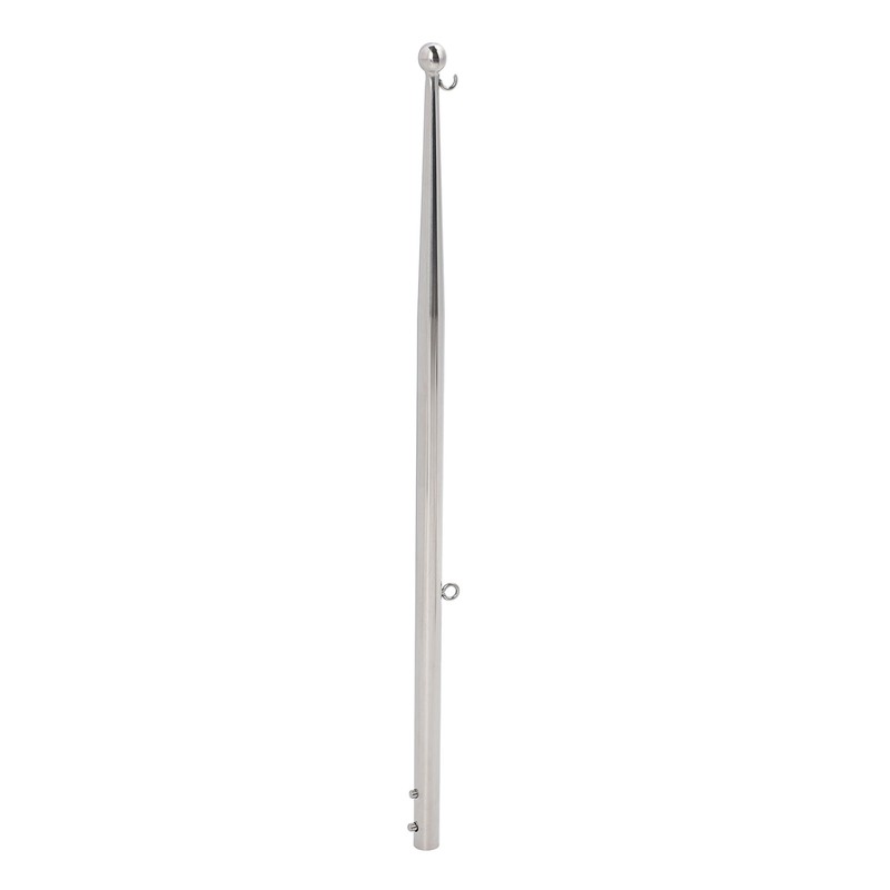 Boat Flag Pole 610mm Length Stable 316 Stainless Steel Rail