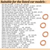 AERZETIX - C70450 - Set of 4 Compressor Gaskets -