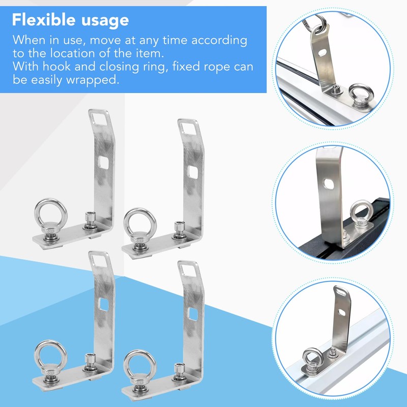 4pcs Load Stops, Replace T Slot Truck Cross Bar 304