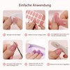 Danni & Toni Semi-Cured Gel Nail Strips, Transparent Clear Shiny