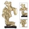 Couples Kiss Sculpture Exquisite Decorative Resin Kissing Lover Figurine Home
