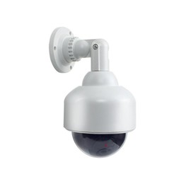 Monitoring Camera Dummy With Flashing LED - 360 Degree Rotatable Dome Alarm System Dummy Cam