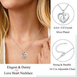 D Dongjiangjin Gift Granddaughter Gifts, Granddaughter Necklace Gifts for Girls Jewellery 10 13 13 16 18 Year Old Girls Birthday Easter Christening Christmas Gifts for Teenage Girls