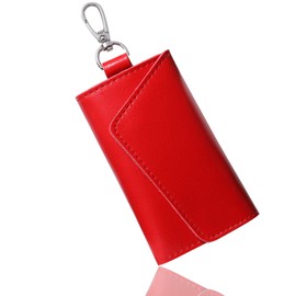 Innovation Factory Genuine Leather 6-Row Trifold Key Case, Stylish, Leather, Brand, Smart Key, Car Key, Car Key, Key Ring, Carabiner Included - -