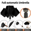 ZDSSM Umbrella Travel Large Windproof Inverted Umbrellas for Rain Portable