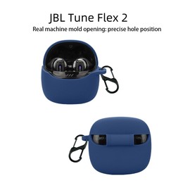 BAIDIYU Headphone Case Compatible with JBL Tune Flex 2, All-Inclusive, Drop-Proof, Soft TPU Bluetooth Headset Protective Case, Compatible with JBL Tune Flex 2 (Black)