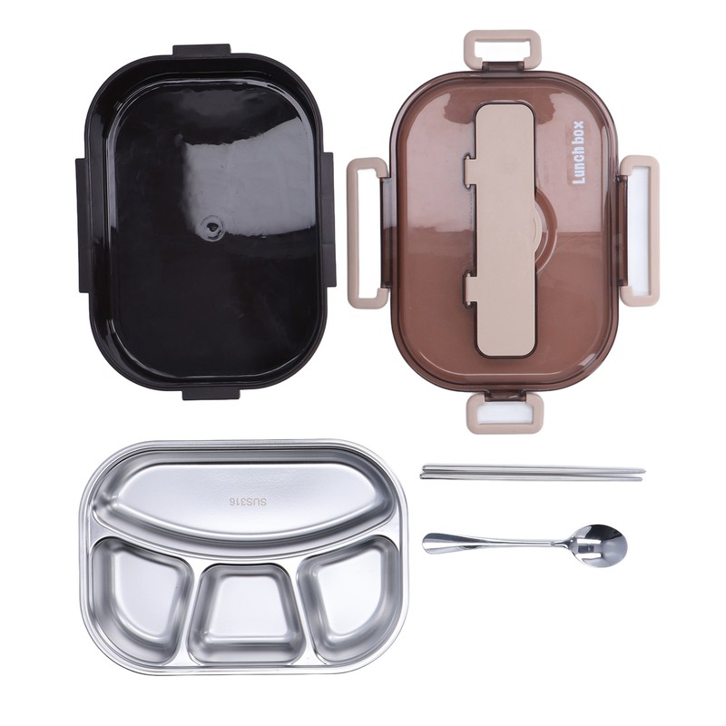 Stainless Steel Lunch Box Office Worker Student Child Separate Insulated