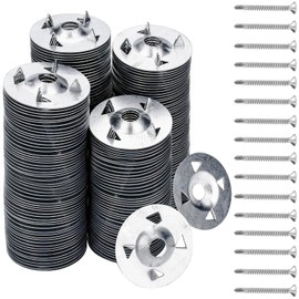 300 Pcs Foam Board Fasteners - 1-1/8 Inch Metal Washers for Fixing Installation