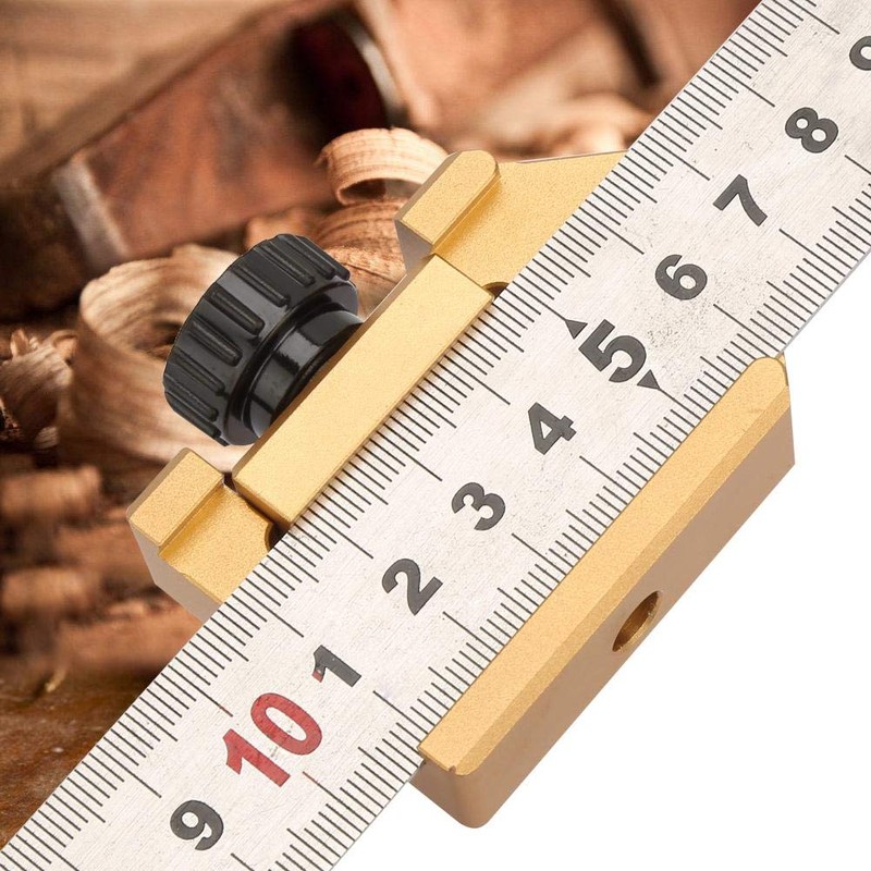 Woodworking Ruler Locator, 45 Degree Line Writer Marking Gauge with