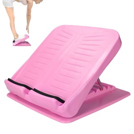 JADE KIT Slant Board Calf Stretcher Adjustable 4 Angles Anti Slip Incline Board for Stretching, Ankle Stretch Board Calf Stretch Incline Board for Heel, Hamstring, Achilles, Leg Calves, Pink