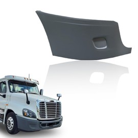 Right Bumper End Cap Compatible with 2008-2017 Freightliner Cascadia Bumper Cover End Corner Extension Without Fog Light Holes