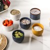 Adewnest Ceramic Salt and Pepper Bowl: 10 oz Farmhouse Style