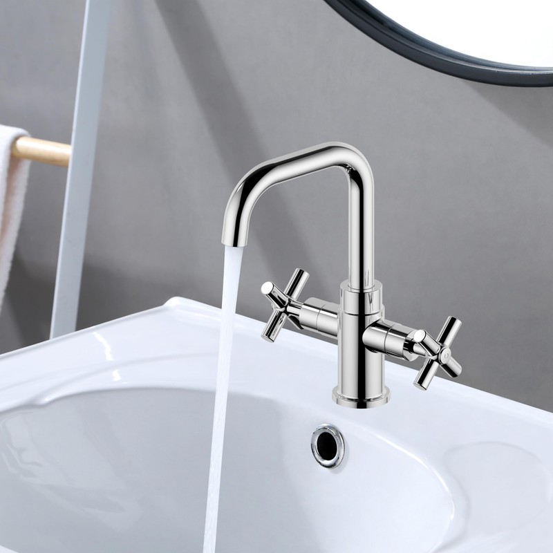 Duttao Bathroom Sink Faucet, 4 Inch Single Hole or 3