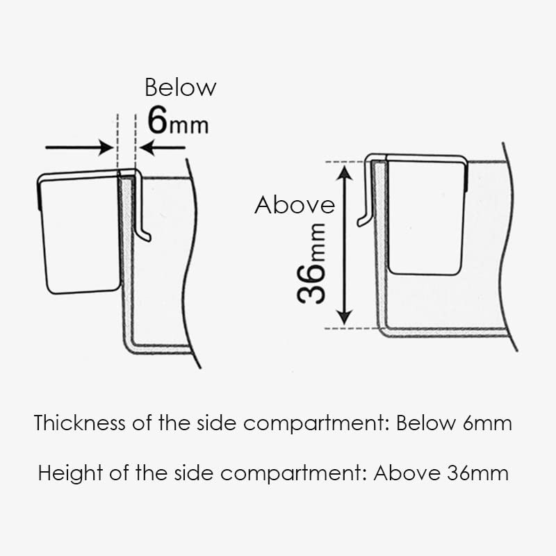 Inomata Storage Pocket, For Refrigerators, Mini Size, Pack of 2