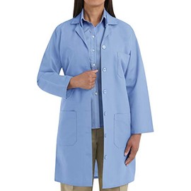 Red Kap Women's Lab Coat, Light Blue, XX-Large