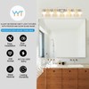 YYT 6-Light Bathroom Vanity Light Brushed Nicekl 6 Light Vanity