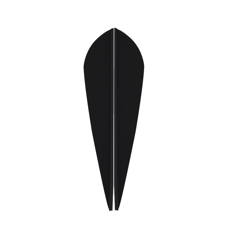 ZSHJG Hunting Arrow Plastic Feathers 3 Inches Fletching Plastic Vanes