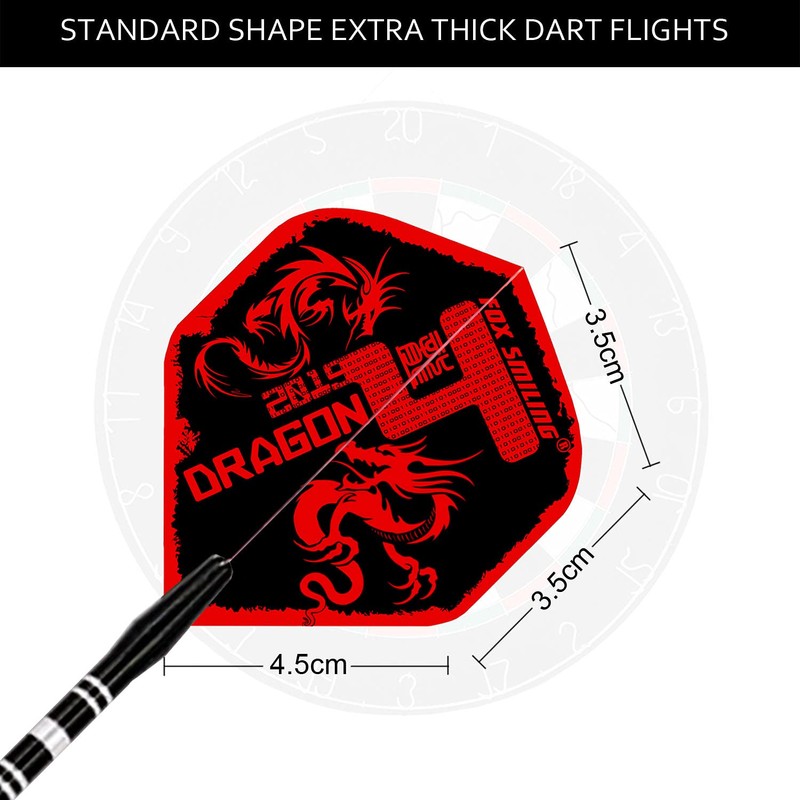 FOX SMILING Dart Flight Set 120 Pieces Professional Dart Flights