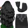 Tebelove Clip in Hair Extensions Real Human Hair 100g/3.6oz Clip
