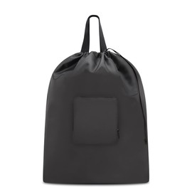 Travel Laundry bags, Dirty Clothes Travel Bag, Dirty Laundry Travel Bag Foldable Small Laundry Bag with Handles for Travelling, Suitcase, Gym, Camping (Black | 1 Pack)