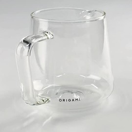 K-ai ORIGAMI COFFEE SERVER Aroma Glass Coffee Server, 10.1 fl oz (300 ml) (Full Water, 16.1 fl oz (460 ml)
