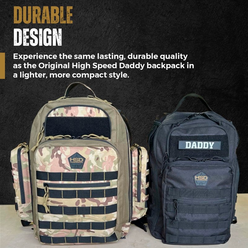 HighSpeedDaddy - Original Baby Diaper Backpack, Military-Grade, Waterproof Baby Travel