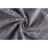 Microfiber Dish Towels - 8 Pack (Stripe Designed Gray and