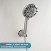 iFealClear Vacuum Suction Cup Shower Head Holder, Removable Handheld Shower