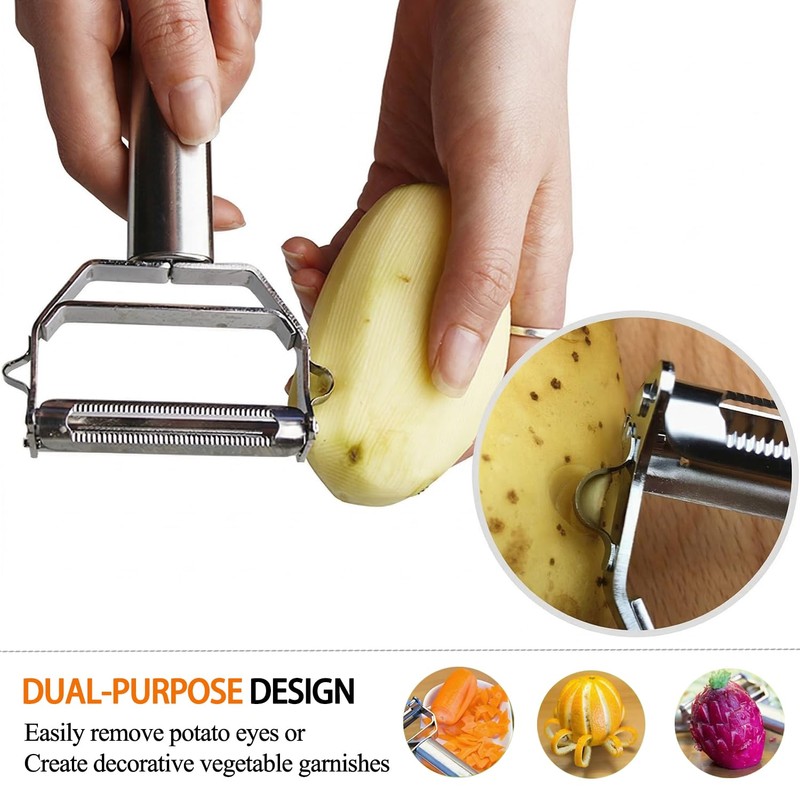 Sunkuka Potato Apple Vegetable Peeler Julienne Peeler for Kitchen -