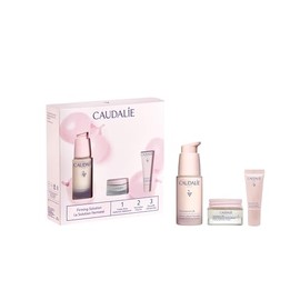 CAUDALIE Resveratrol-Lift Set Reafirmante 3 Pasos, Sérum 30 mL + Minis | CAUDALIE Resveratrol-Lift Set Reafirmante con Colágeno Vegano y Ácido Hialuró