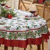 Newbridge Christmas Green and Red Nature’s Poinsettia Scalloped 60 x