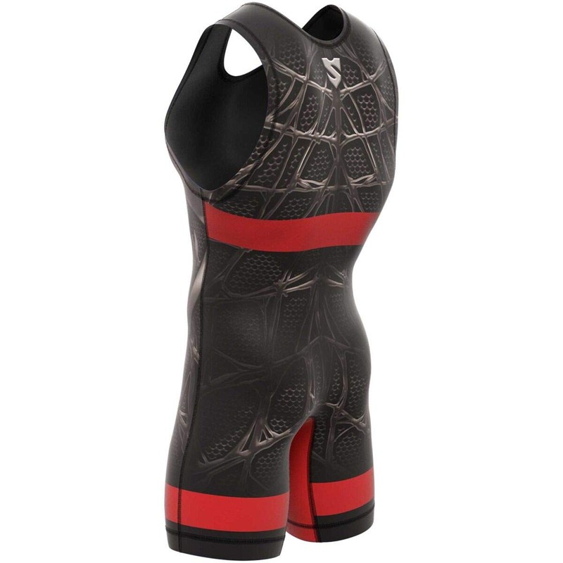 SMMASH Venomous Men's Ringer Suit, Wrestling Singlet, Breathable and Durable