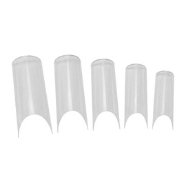 Half Tips Clear AN25/100P [Nail/Length Out/sukarupu/Nail Supplies]
