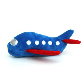Zerodis Squeaky Dog Chew Toys, Plush Dog Toy Airplane Plush Dog Toys Cute Stuffed Pet Plush Toys Bite Resistant Squeaky Toy Interactive Anxiety Reduction Toy for Cats Dogs