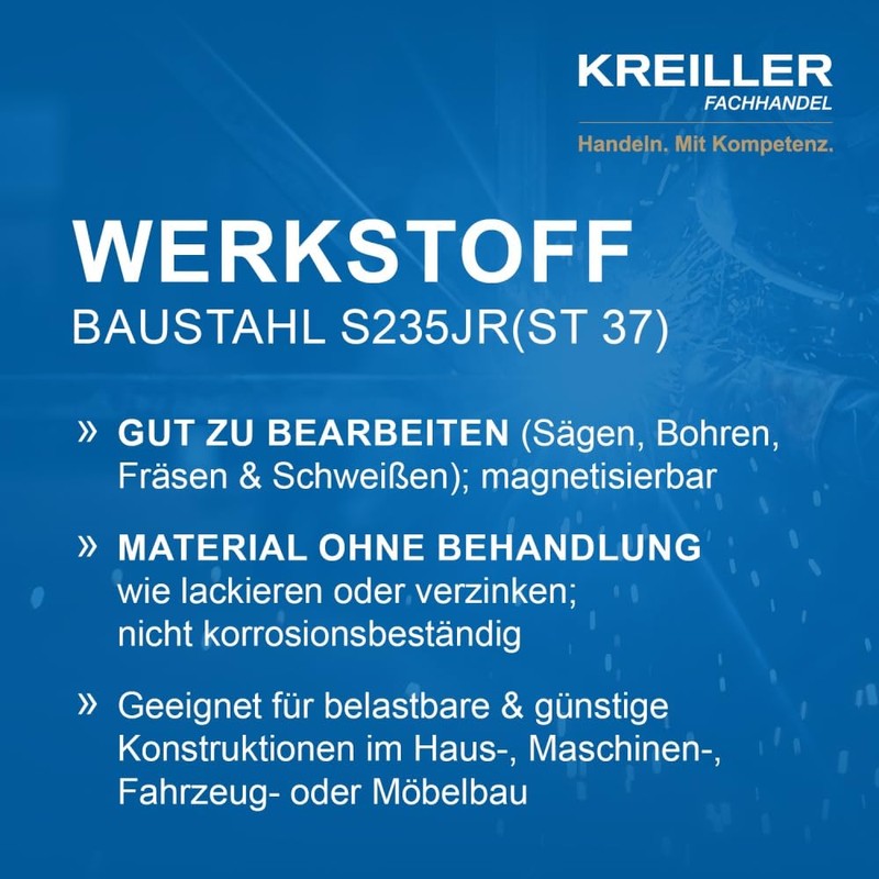 KREILLER Steel T Profile T-Steel Round Edge Material Type Steel