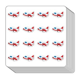 Airplane Planner Stickers, 0.5in Scrapbooking Kids DIY Calendar Crafting 208-Pack