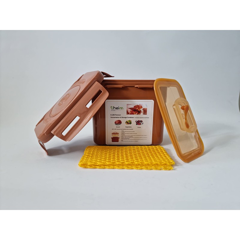 UHEIM E-Jen Premium Kimchi, Sauerkraut Container Probiotic Fermentation with Inner