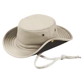 Broner Mens Solarweave Floater Hat with Chincord and Side Snaps, Stone, Large