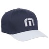 TravisMathew Skipper - Gorra ajustable, Azul marino/Gris, Talla única