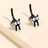 Cat Earrings for Women Animal Bite Earrings Cat Stud Earrings