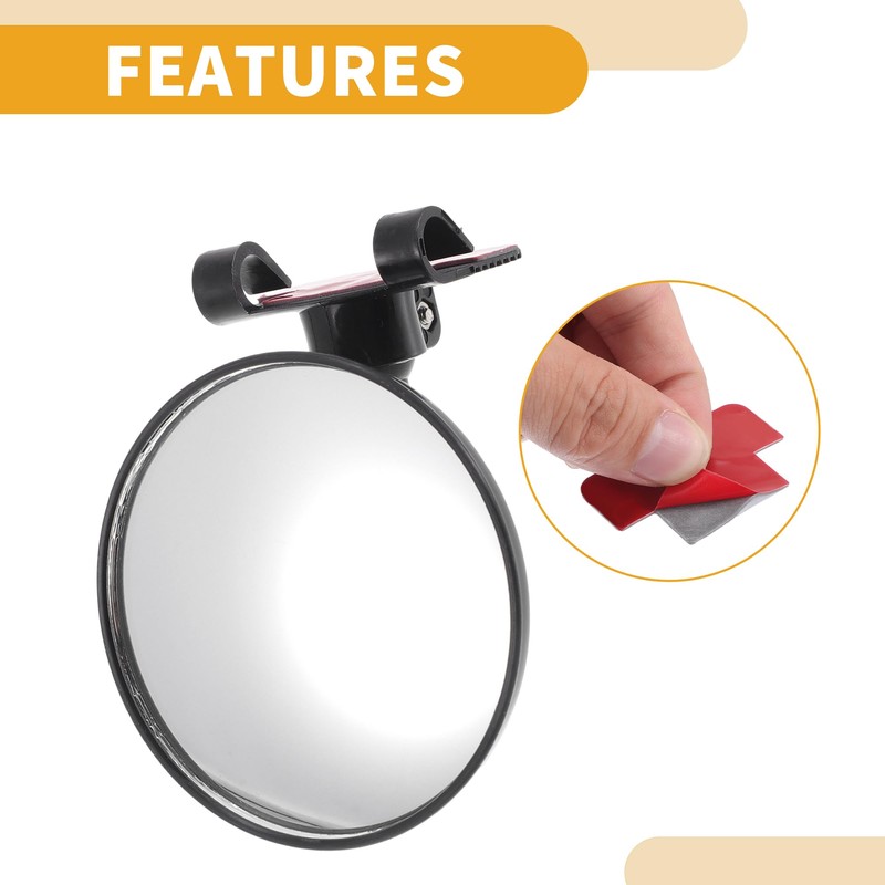 Partuto 1 Pc Small Universal Blind Spot Car Mirrors -
