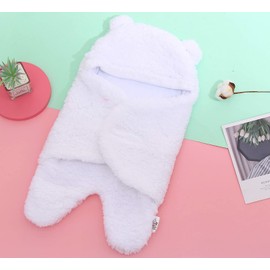 Spotted Play 2 Pack Sherpa Baby Swaddle Blanket - Aquamarine and White