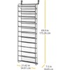Plexon Over The Door Shoe Rack, 36 Pair, 69" H